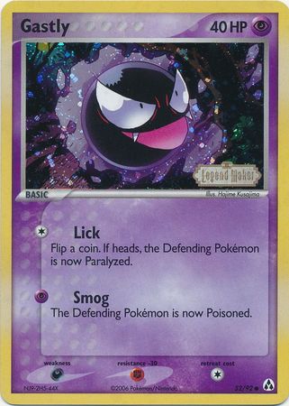 Gastly (52/92) (Stamped) [EX: Legend Maker] | Arkham Games and Comics