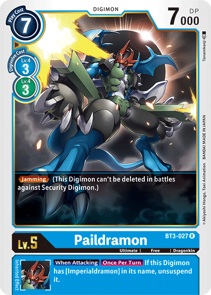 Paildramon [BT3-027] [Release Special Booster Ver.1.5] | Arkham Games and Comics