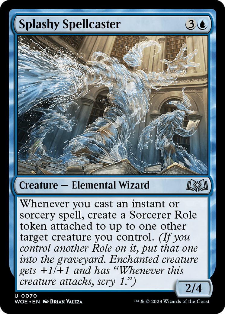 Splashy Spellcaster [Wilds of Eldraine] | Arkham Games and Comics