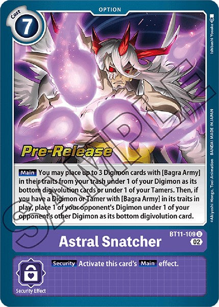 Astral Snatcher [BT11-109] [Dimensional Phase Pre-Release Promos] | Arkham Games and Comics