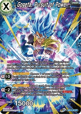 Gogeta, Pursuit of Power (SD12-02) [Rise of the Unison Warrior 2nd Edition] | Arkham Games and Comics