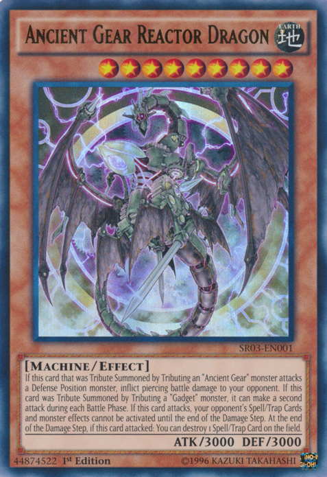 Ancient Gear Reactor Dragon [SR03-EN001] Ultra Rare | Arkham Games and Comics