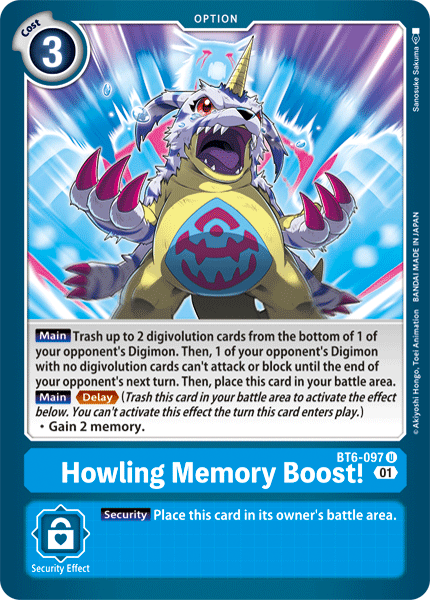 Howling Memory Boost! [BT6-097] [Double Diamond] | Arkham Games and Comics