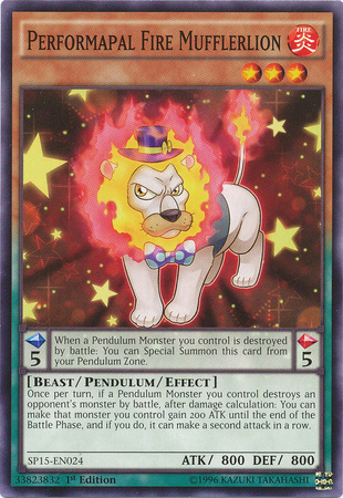 Performapal Fire Mufflerlion [SP15-EN024] Common | Arkham Games and Comics