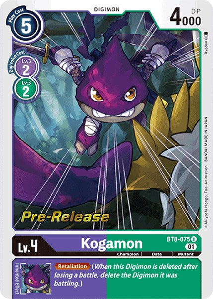 Kogamon [BT8-075] [New Awakening Pre-Release Cards] | Arkham Games and Comics