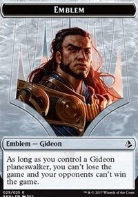 Emblem - Gideon of the Trials // Zombie Token [Amonkhet] | Arkham Games and Comics