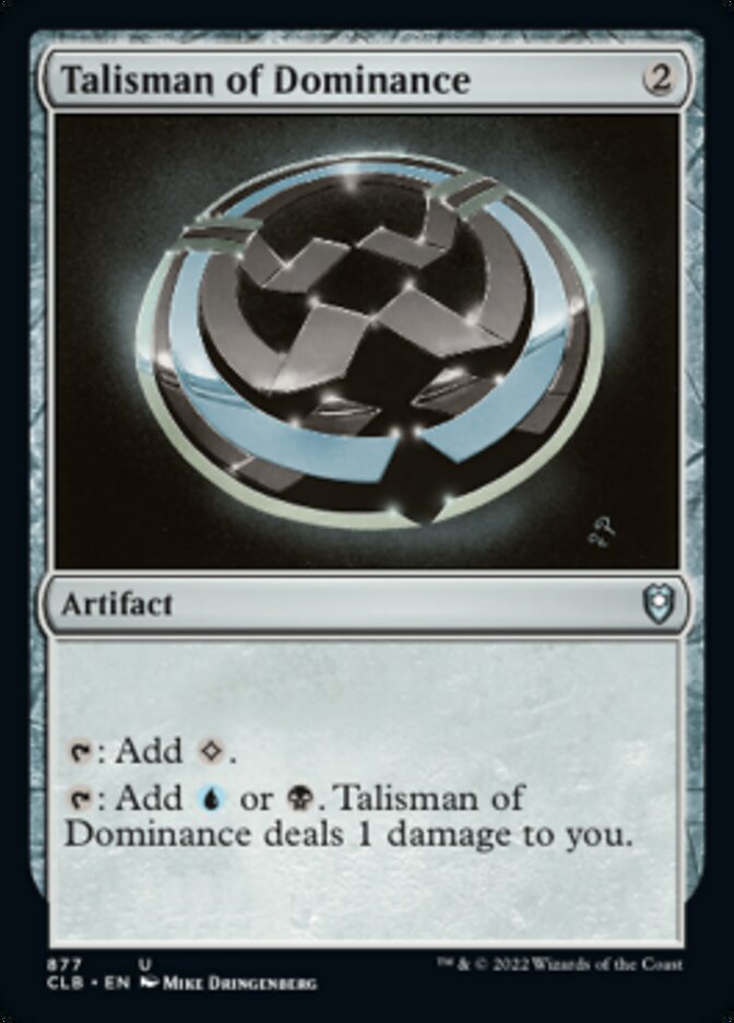 Talisman of Dominance [Commander Legends: Battle for Baldur's Gate] | Arkham Games and Comics