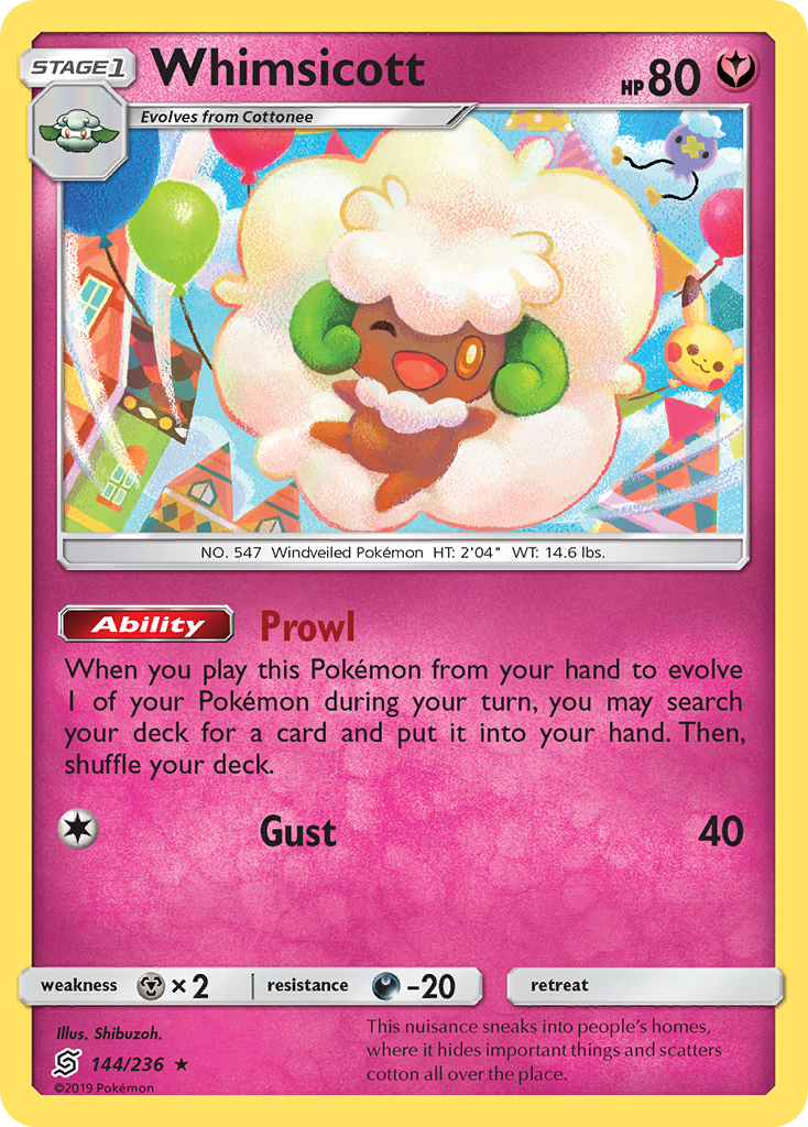 Whimsicott (144/236) [Sun & Moon: Unified Minds] | Arkham Games and Comics