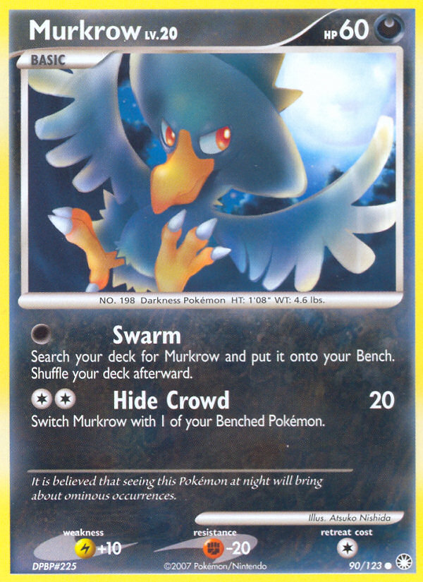 Murkrow (90/123) [Diamond & Pearl: Mysterious Treasures] | Arkham Games and Comics