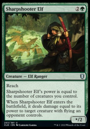 Sharpshooter Elf [Commander Legends: Battle for Baldur's Gate] | Arkham Games and Comics