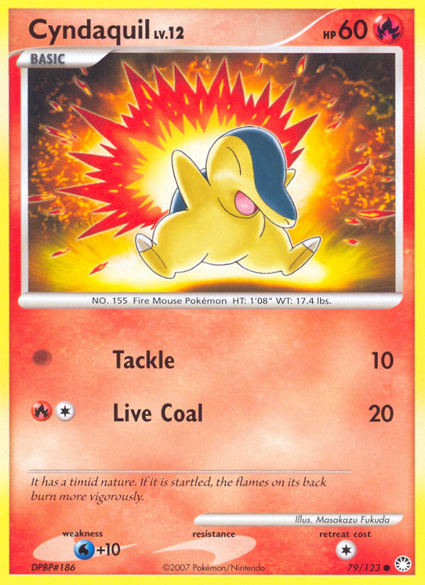 Cyndaquil (79/123) [Diamond & Pearl: Mysterious Treasures] | Arkham Games and Comics