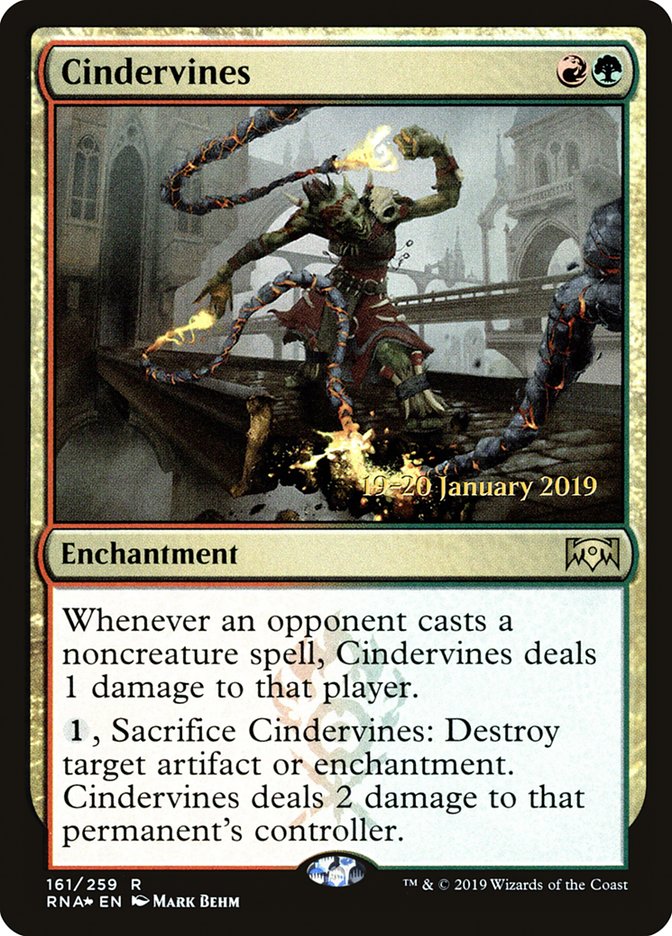 Cindervines [Ravnica Allegiance Prerelease Promos] | Arkham Games and Comics