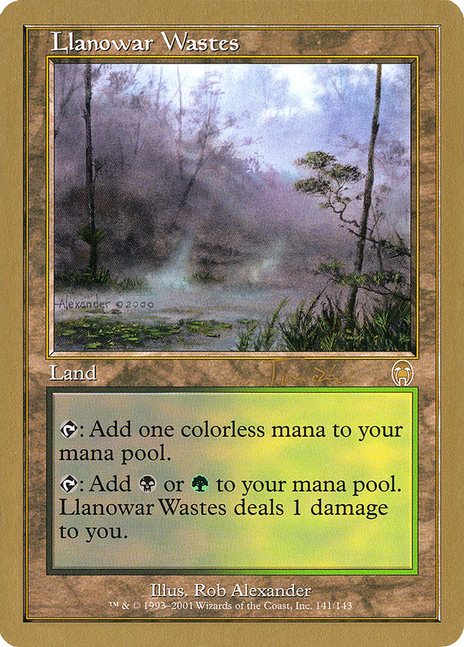 Llanowar Wastes (Jan Tomcani) [World Championship Decks 2001] | Arkham Games and Comics