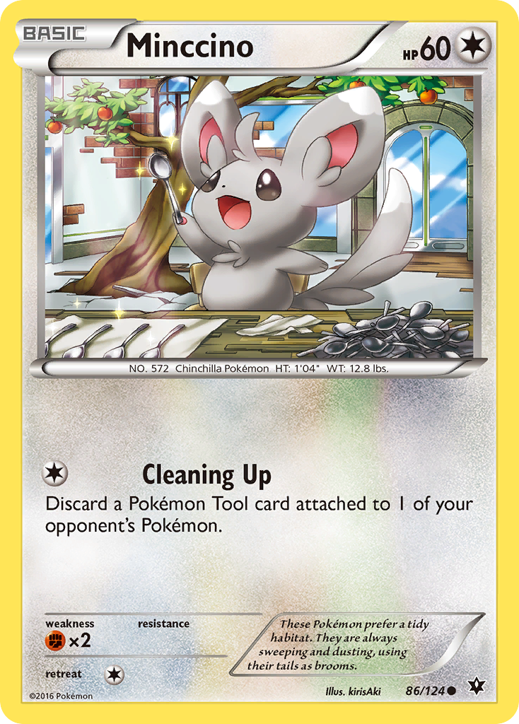 Minccino (86/124) [XY: Fates Collide] | Arkham Games and Comics