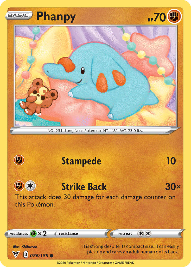 Phanpy (086/185) [Sword & Shield: Vivid Voltage] | Arkham Games and Comics