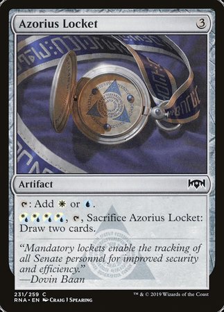 Azorius Locket [Ravnica Allegiance] | Arkham Games and Comics