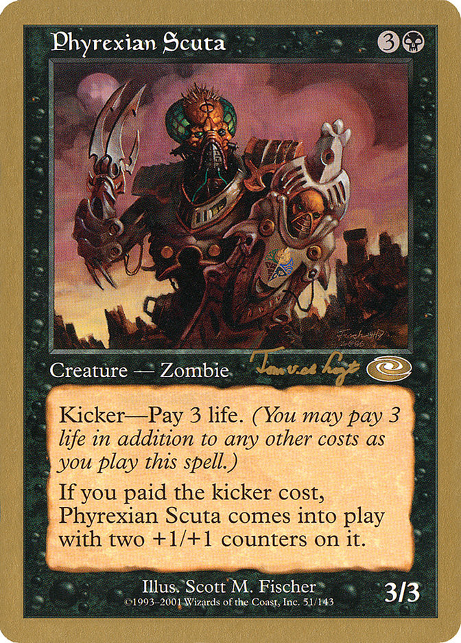 Phyrexian Scuta (Tom van de Logt) [World Championship Decks 2001] | Arkham Games and Comics