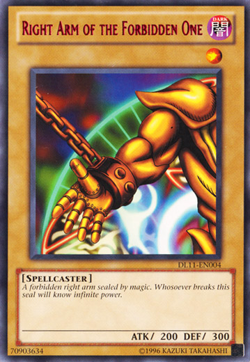 Right Arm of the Forbidden One (Red) [DL11-EN004] Rare | Arkham Games and Comics