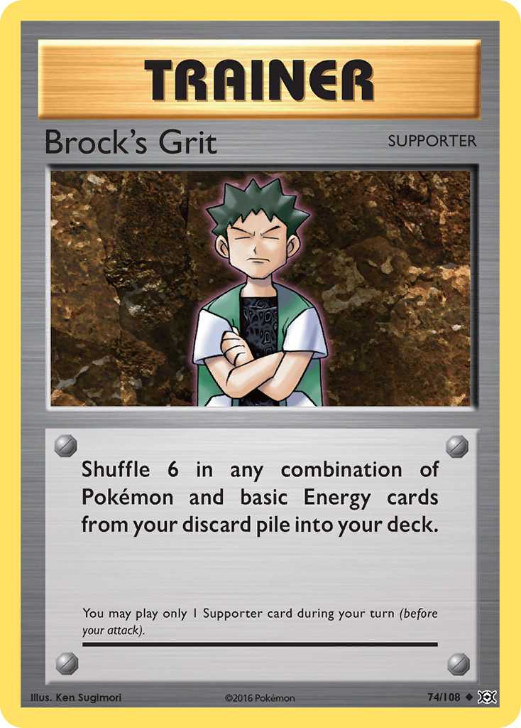 Brock's Grit (74/108) [XY: Evolutions] | Arkham Games and Comics