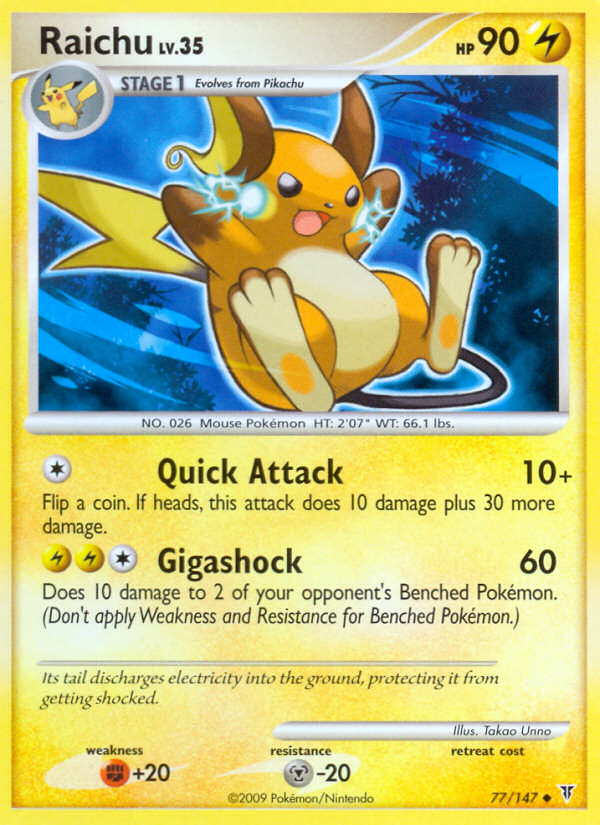 Raichu (77/147) [Platinum: Supreme Victors] | Arkham Games and Comics