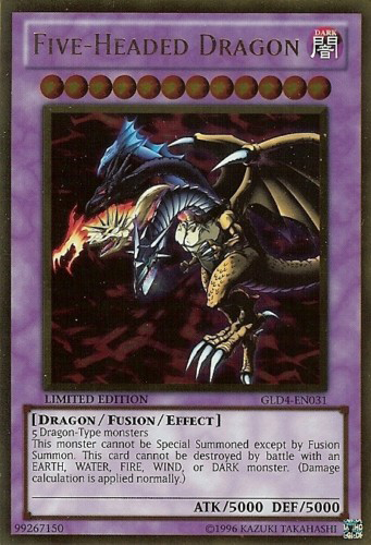 Five-Headed Dragon [GLD4-EN031] Gold Rare | Arkham Games and Comics