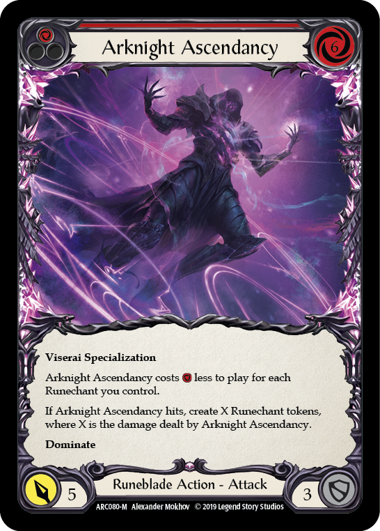 Arknight Ascendancy [ARC080-M] (Arcane Rising)  1st Edition Rainbow Foil | Arkham Games and Comics