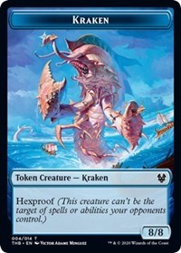 Kraken // Satyr Double-sided Token [Theros Beyond Death Tokens] | Arkham Games and Comics