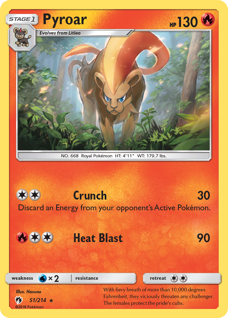 Pyroar (51/214) [Sun & Moon: Lost Thunder] | Arkham Games and Comics