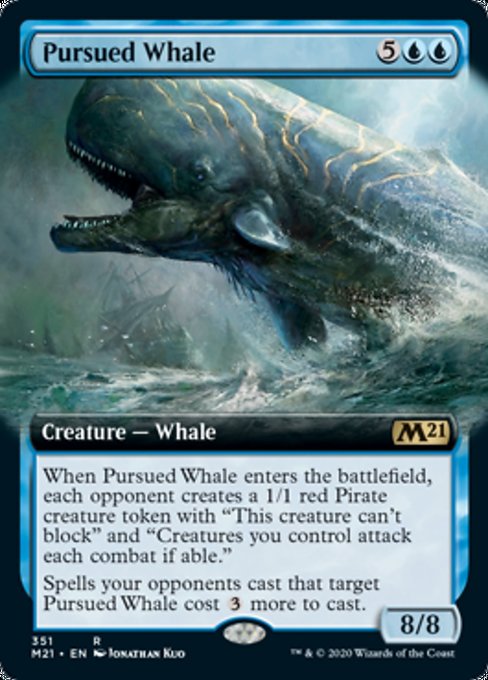 Pursued Whale (Extended Art) [Core Set 2021] | Arkham Games and Comics