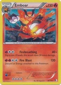 Emboar (26/149) (Cosmos Holo) (Blister Exclusive) [Black & White: Boundaries Crossed] | Arkham Games and Comics