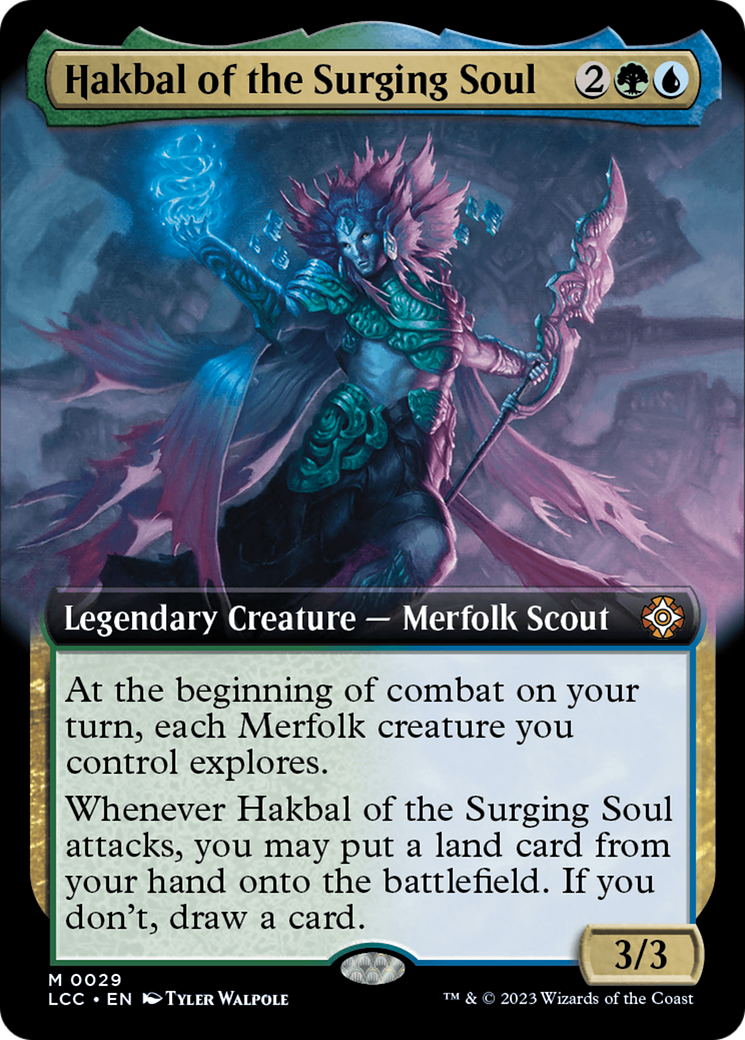 Hakbal of the Surging Soul (Extended Art) [The Lost Caverns of Ixalan Commander] | Arkham Games and Comics