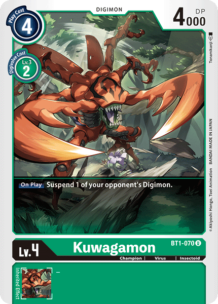 Kuwagamon [BT1-070] [Release Special Booster Ver.1.0] | Arkham Games and Comics