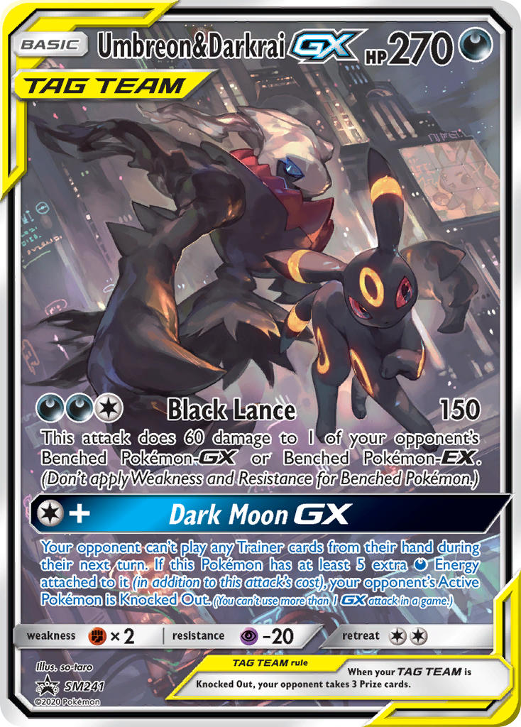 Umbreon & Darkrai GX (SM241) [Sun & Moon: Black Star Promos] | Arkham Games and Comics