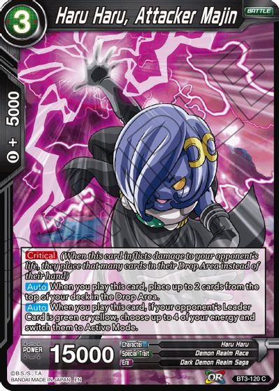 Haru Haru, Attacker Majin (Reprint) (BT3-120) [Battle Evolution Booster] | Arkham Games and Comics