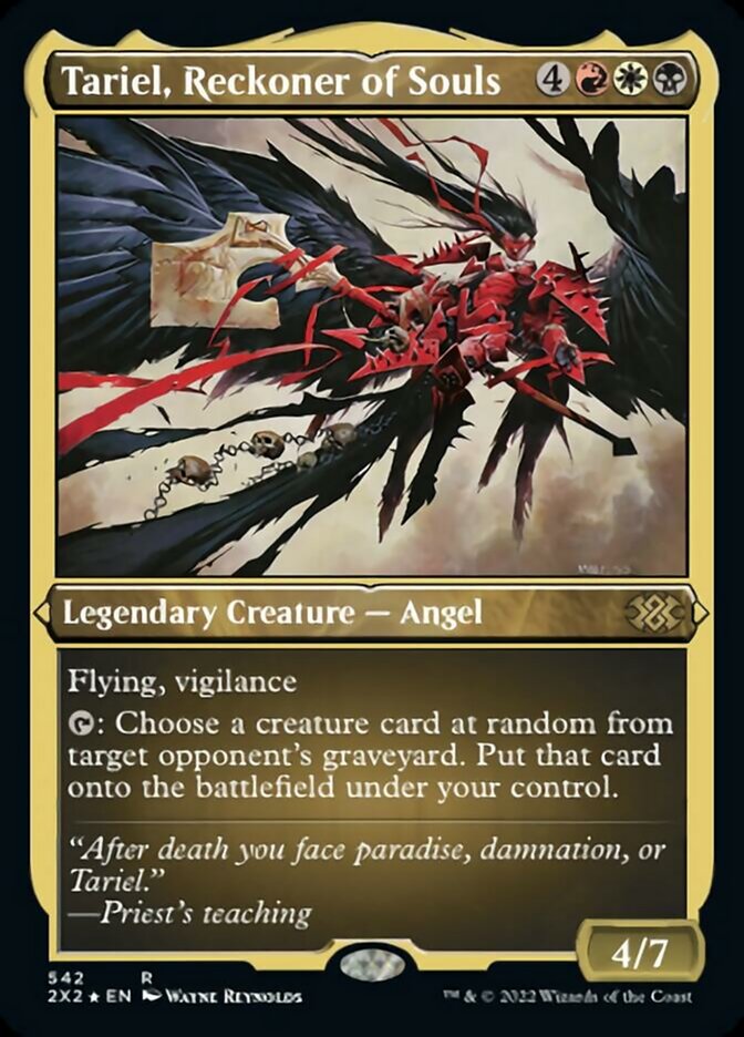 Tariel, Reckoner of Souls (Foil Etched) [Double Masters 2022] | Arkham Games and Comics