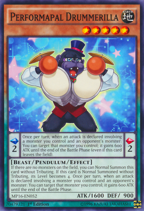 Performapal Drummerilla [MP16-EN052] Common | Arkham Games and Comics