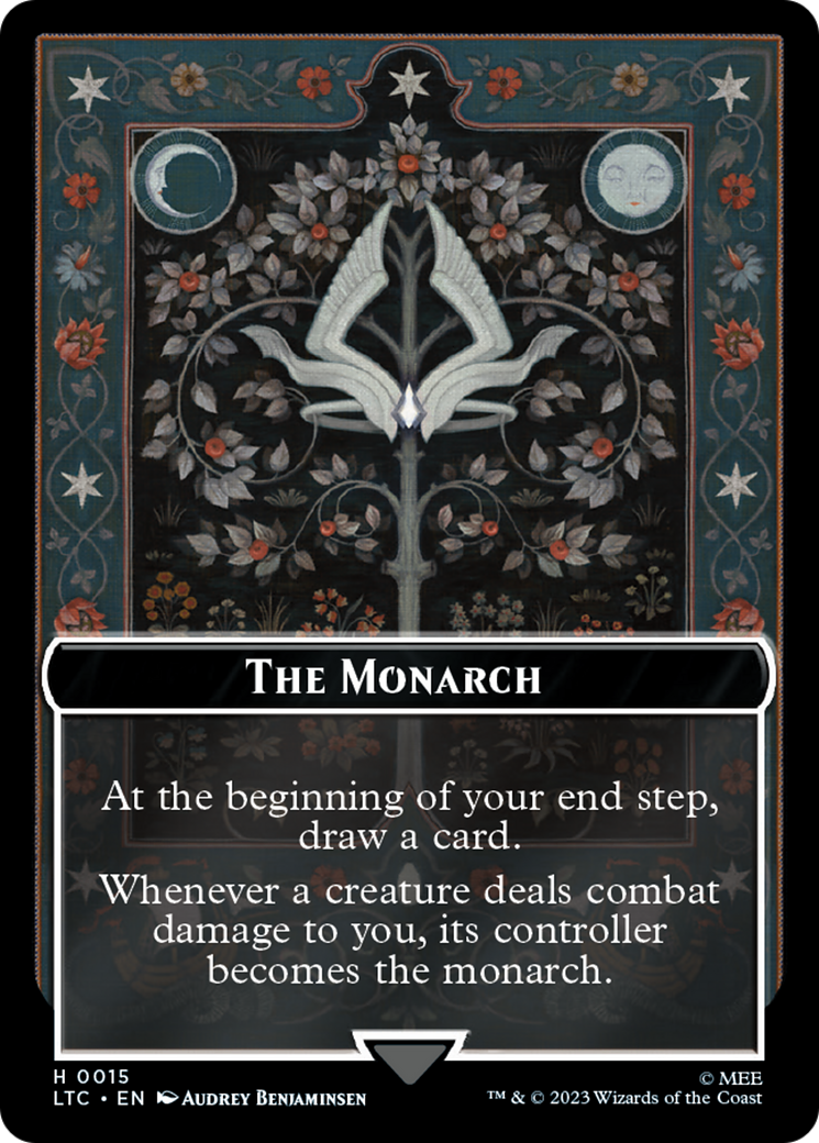 The Monarch // Treasure Double-Sided Token [The Lord of the Rings: Tales of Middle-Earth Commander Tokens] | Arkham Games and Comics