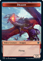 Dragon // Dragon Double-Sided Token [Starter Commander Decks] | Arkham Games and Comics