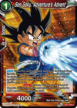 Son Goku, Adventure's Advent (BT17-008) [Ultimate Squad] | Arkham Games and Comics