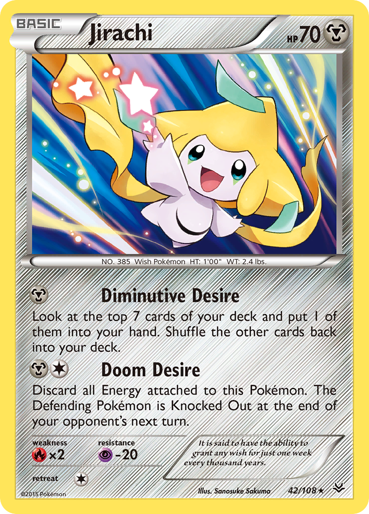 Jirachi (42/108) [XY: Roaring Skies] | Arkham Games and Comics