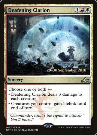 Deafening Clarion [Guilds of Ravnica Promos] | Arkham Games and Comics
