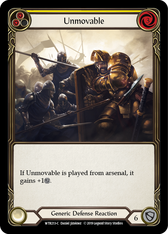 Unmovable (Yellow) [WTR213-C] (Welcome to Rathe)  Alpha Print Normal | Arkham Games and Comics