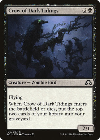 Crow of Dark Tidings [Shadows over Innistrad] | Arkham Games and Comics