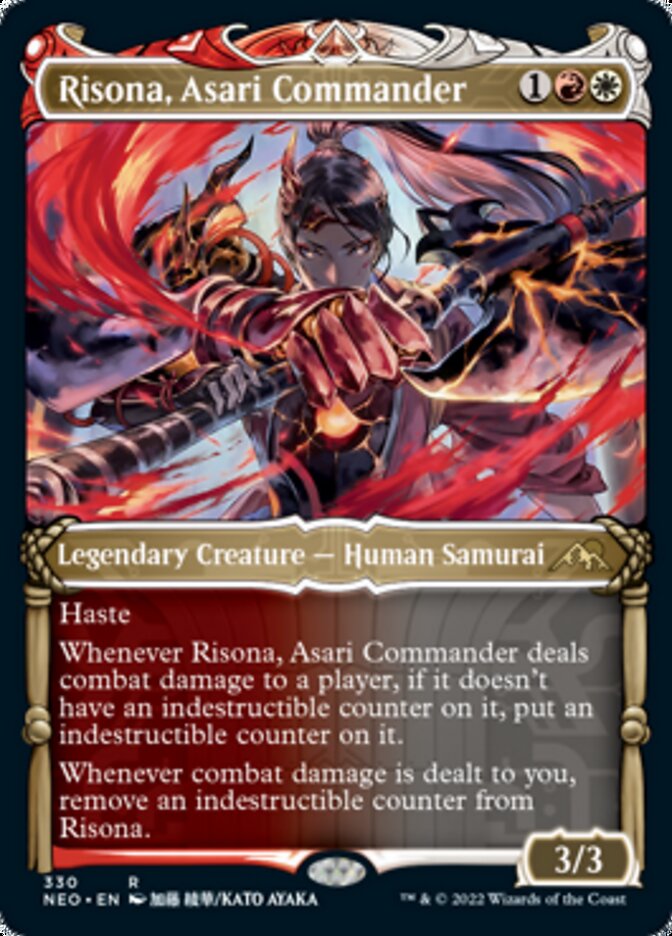 Risona, Asari Commander (Showcase Samurai) [Kamigawa: Neon Dynasty] | Arkham Games and Comics