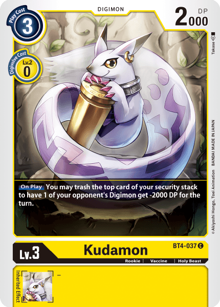 Kudamon [BT4-037] [Great Legend] | Arkham Games and Comics