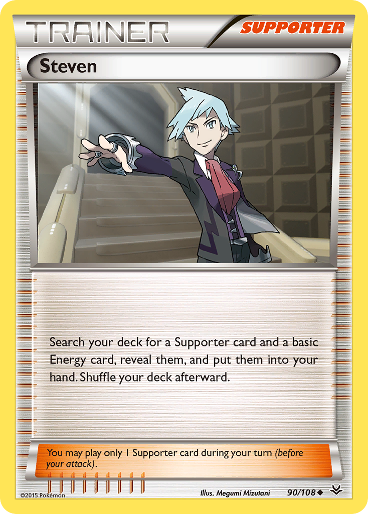 Steven (90/108) [XY: Roaring Skies] | Arkham Games and Comics