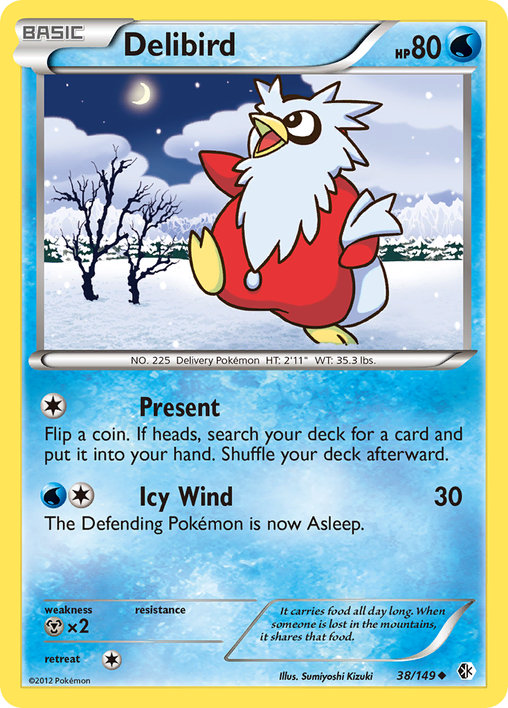 Delibird (38/149) [Black & White: Boundaries Crossed] | Arkham Games and Comics