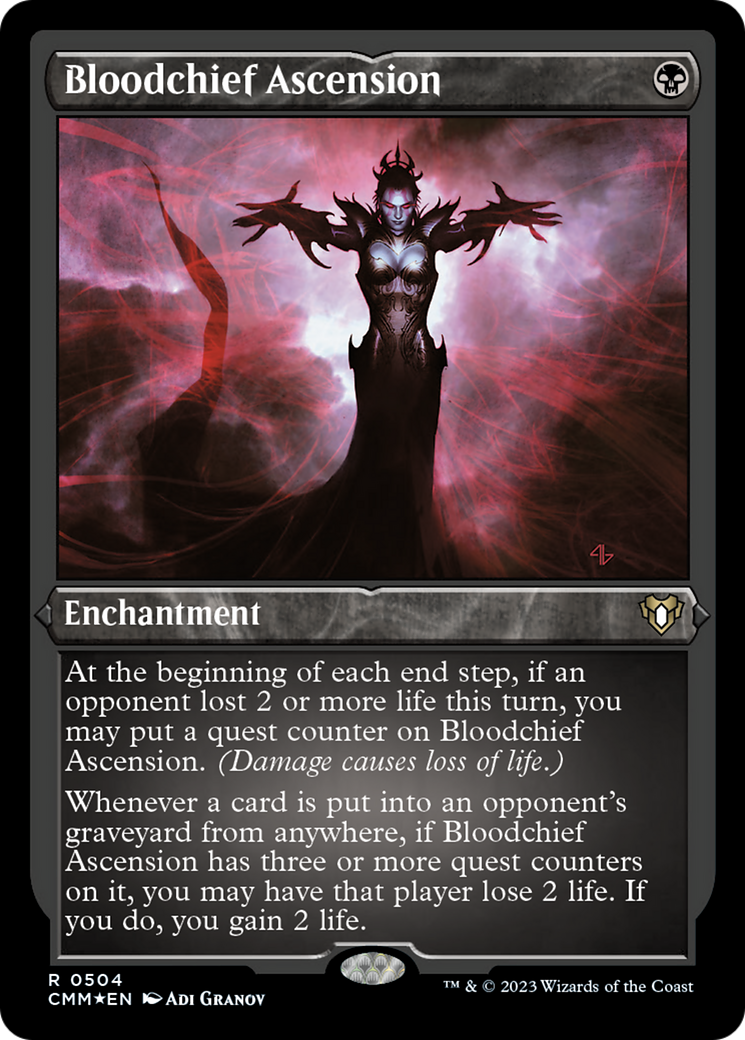 Bloodchief Ascension (Foil Etched) [Commander Masters] | Arkham Games and Comics