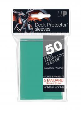 50ct Aqua Standard Deck Protectors | Arkham Games and Comics