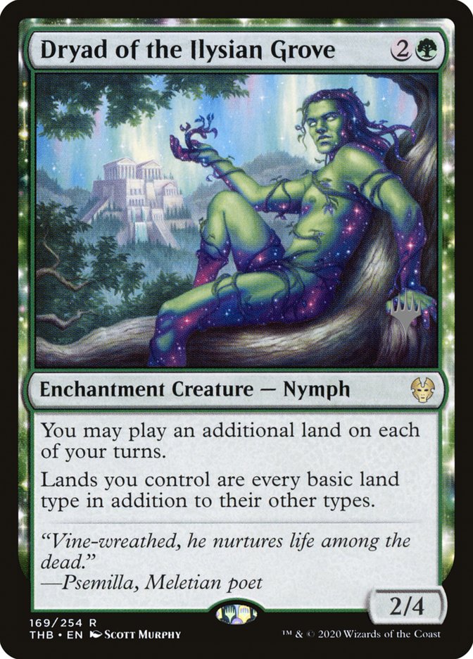Dryad of the Ilysian Grove (Promo Pack) [Theros Beyond Death Promos] | Arkham Games and Comics